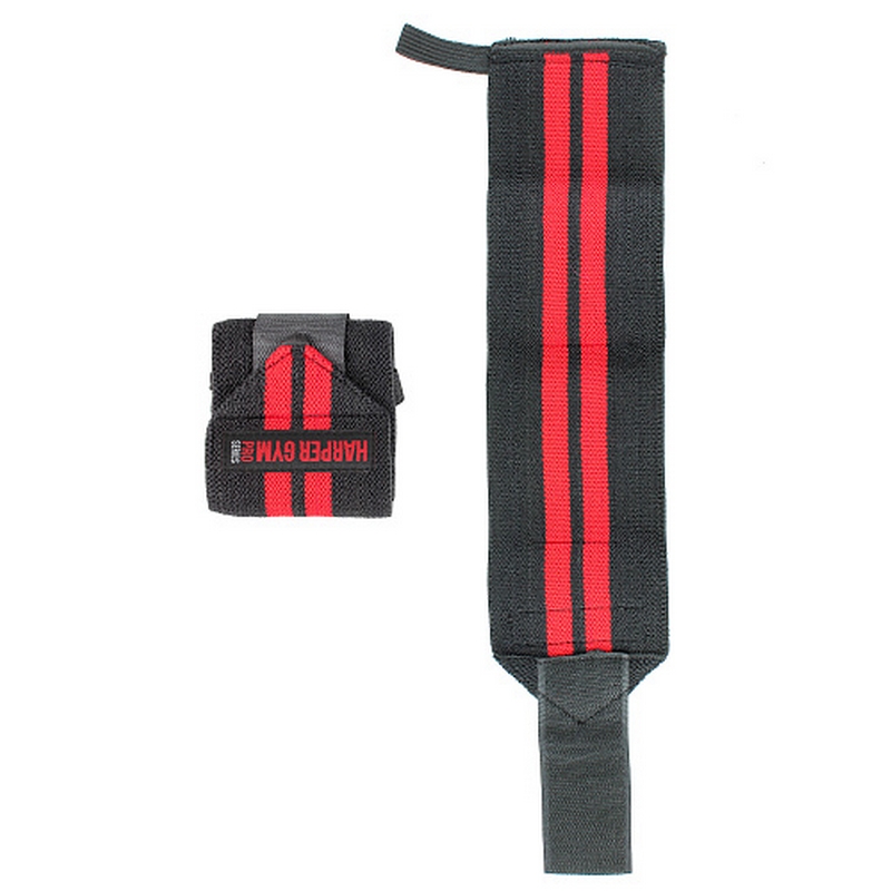 Суппорт запястья эластичный (пара) Harper Gym Pro Series NT50283 черный\красный
