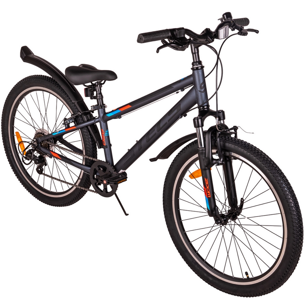 Велосипед 24" Stels Turbo 420 V (рама 12) (ALU рама) (6-ск.) 2026 X0000001861 Антрацитовый