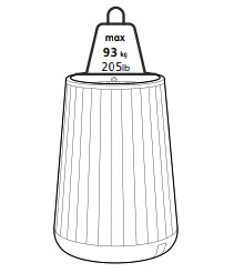 Кашпо-Грядка высокая (DECO CONIC PLANTER TALL), коричневый