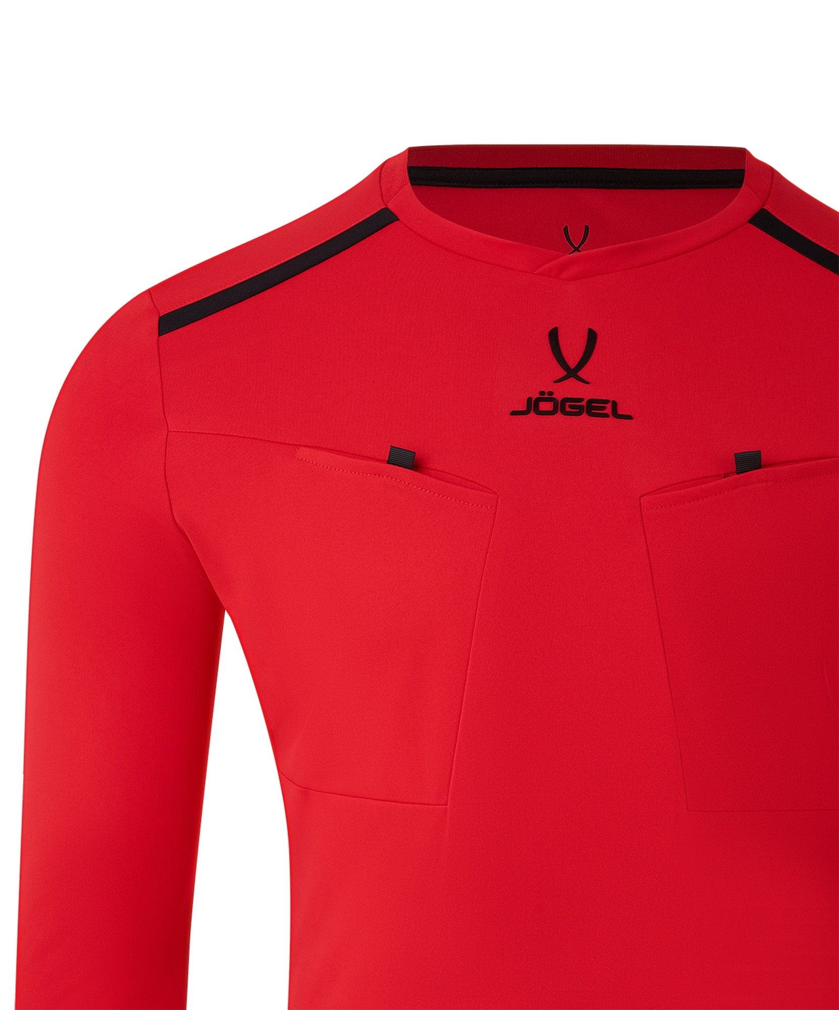 Футболка судейская с длинным рукавом Jogel DIVISION PerFormDRY Referee LS Tee, красный