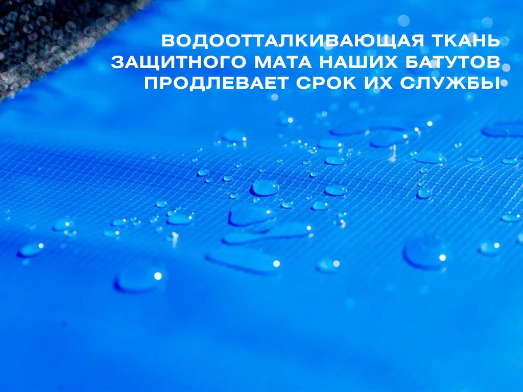 Батут с защитной сеткой Perfetto Sport 12" диаметр 3,7 м синий
