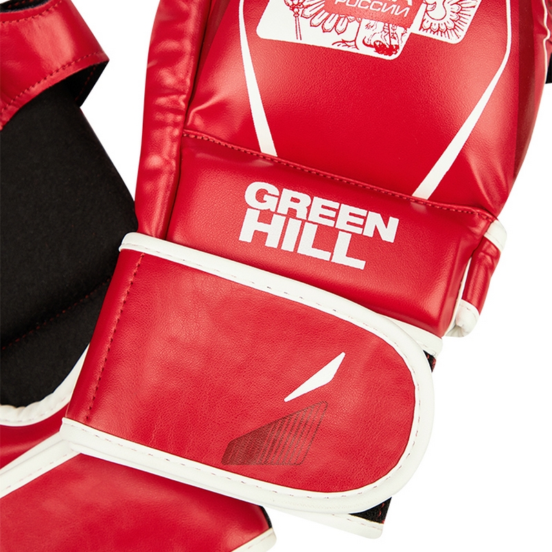 Перчатки Green Hill СОЮЗ MMA РОССИИ MMI-603MMAU красный