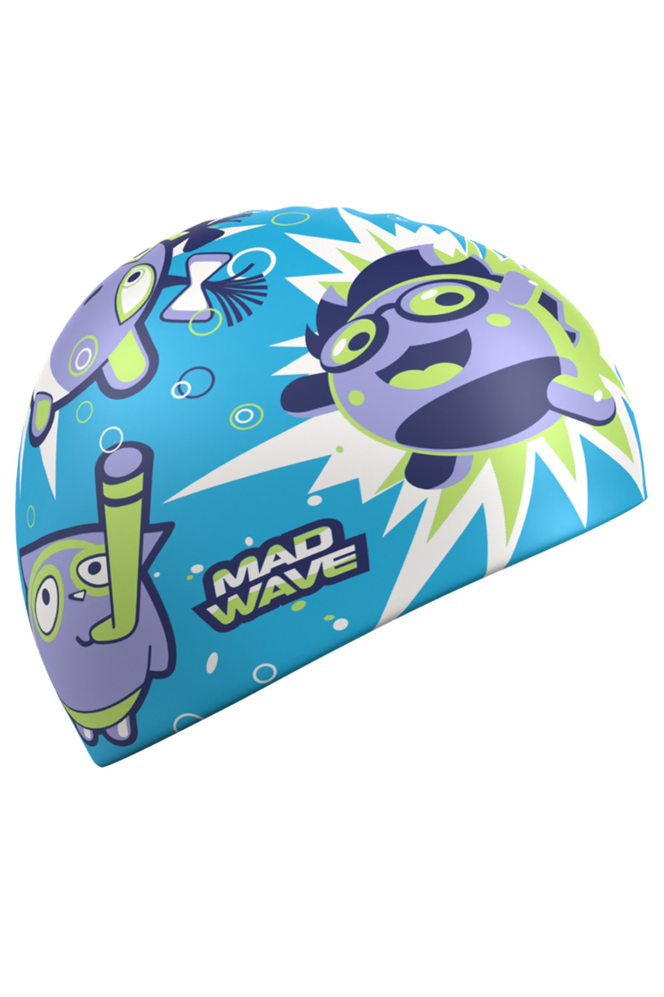 Юниорская силиконовая шапочка Mad Wave Mad Bubble cap M0574 20 0 04W