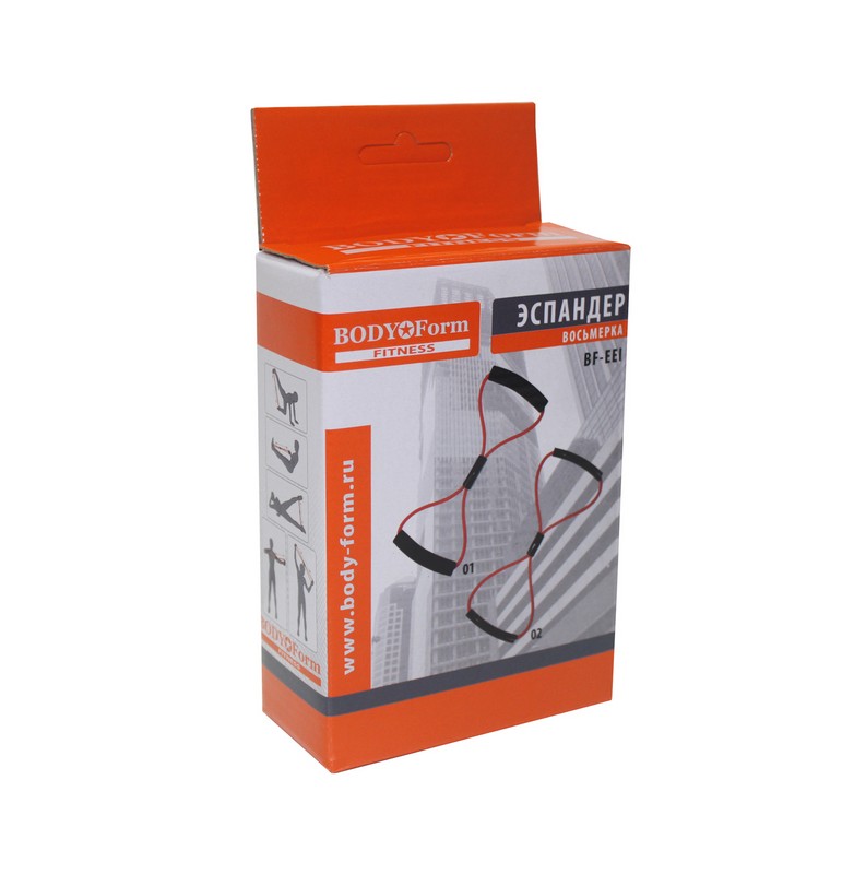 Эспандер восьмерка Body Form BF-EEI 01 (с мягкой ручкой) 140-150 см 6кг