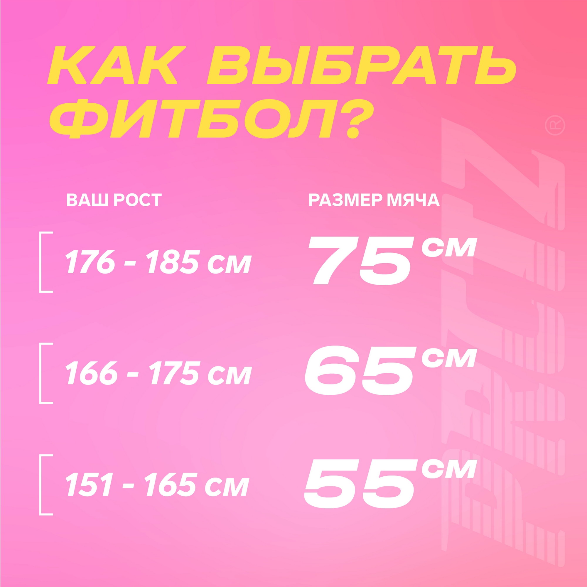 Мяч гимнастический d65 см PRCTZ GYM BALL ANTI-BURST PY6020