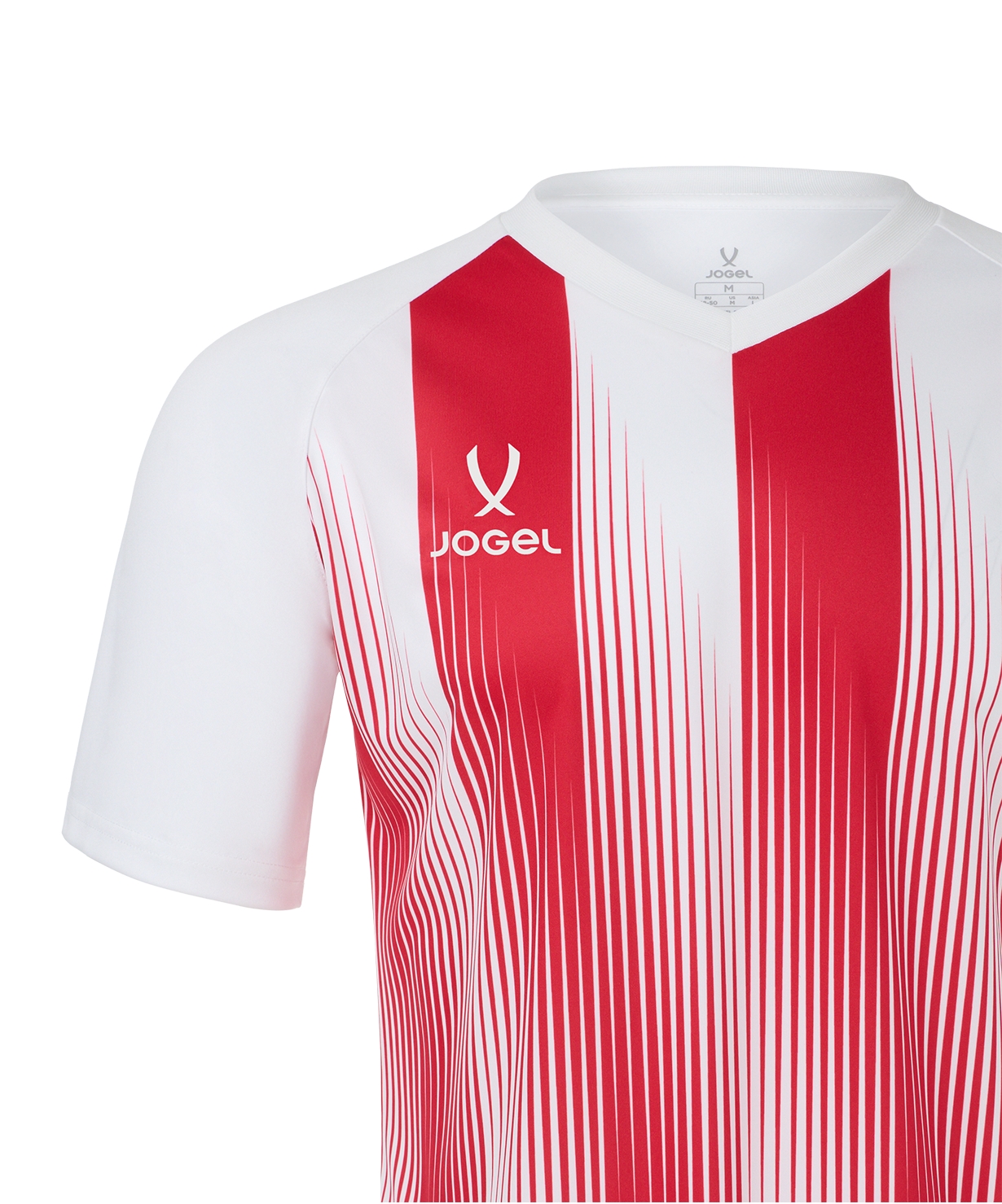 Футболка игровая Jogel CAMP Striped Jersey, красный\белый