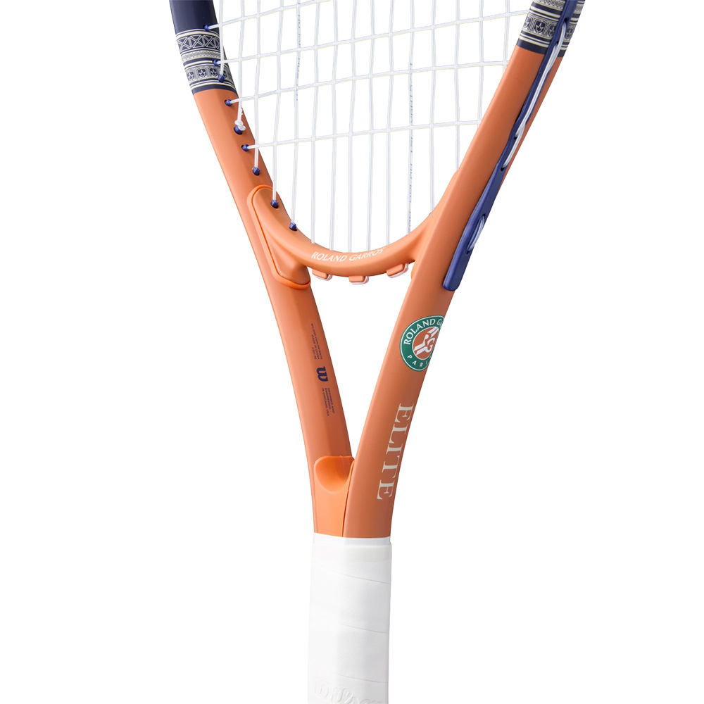Ракетка для большого тенниса, алюминий, со струнами Wilson Roland Garros Elite Gr3 WR193210U3 оранжево-бежевый