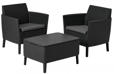 Комплект мебели балконный Салемо графит Salemo balcony set