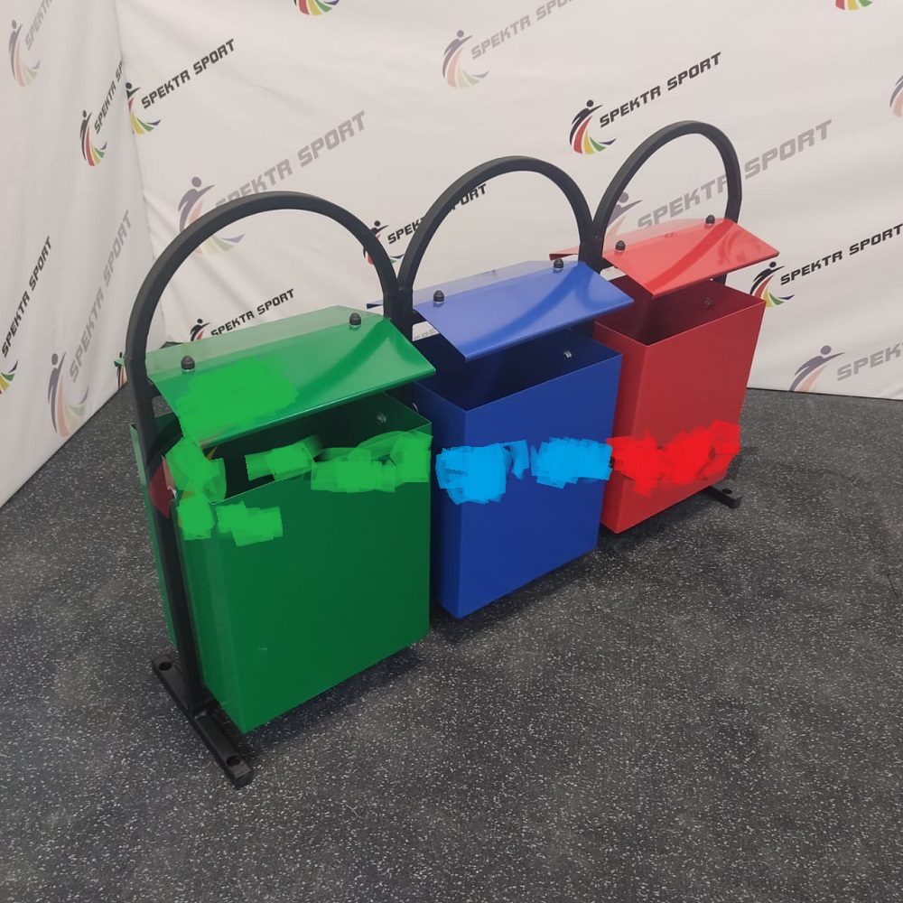 Урна трехсекционная 120х30х80см  SP МФ 555