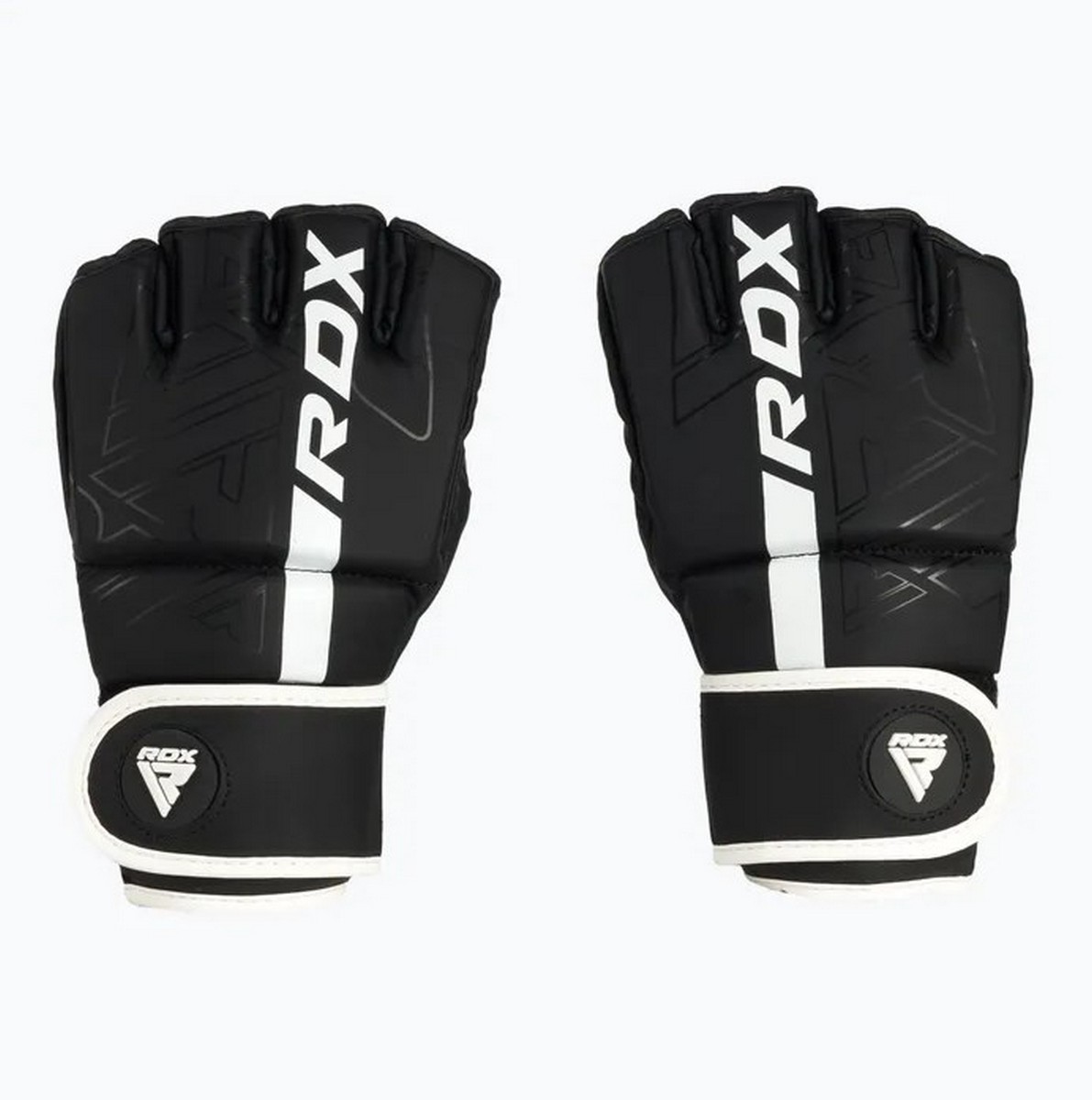 Перчатки тренировочные RDX Grappling F6 GGR-F6MW черный\белый матовый