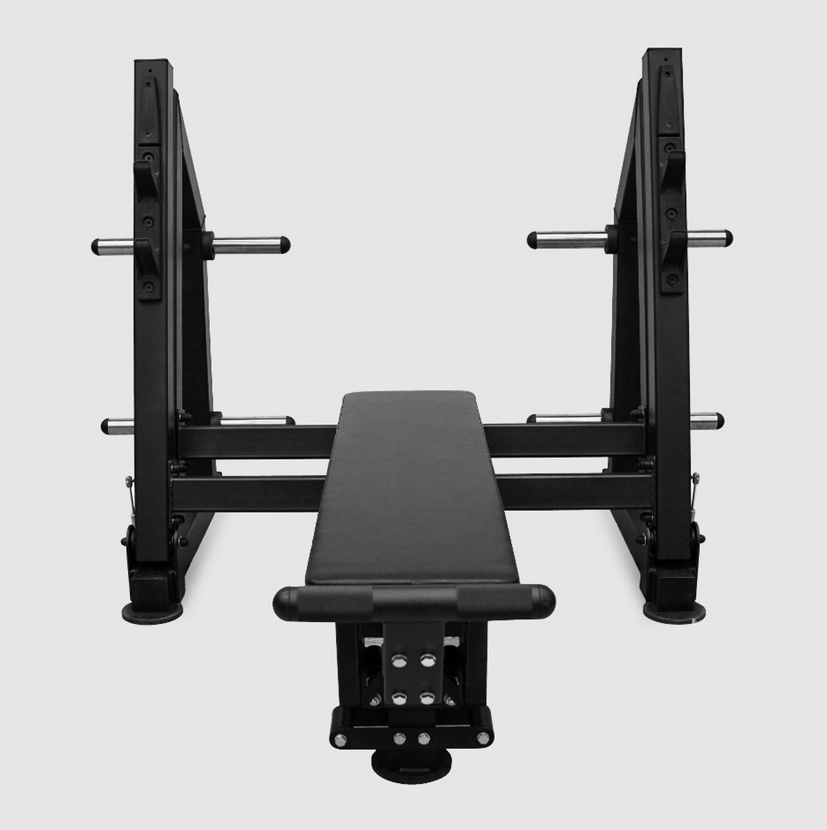 Скамья для жима лёжа с доводчиком, упором и подставкой для ног Bronze Gym PARTNER ML-901 | Premium Fitness
