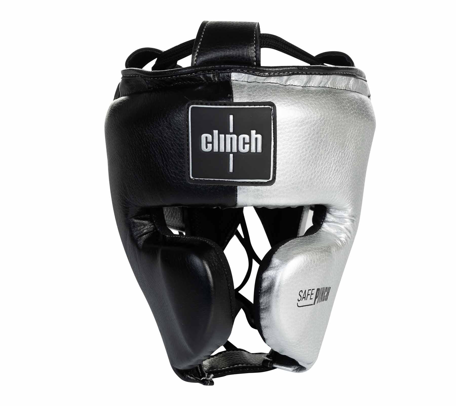 Шлем боксерский Clinch Punch 2.0 C145 черно-серебристый