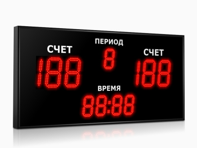 Универсальное спортивное табло Импульс 718-D18x6-D13x5