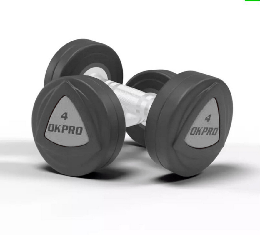 Набор полиуретановых гантелей от 12 до 30 кг (шаг 2 кг) OKPRO OK1032B-12-30-G