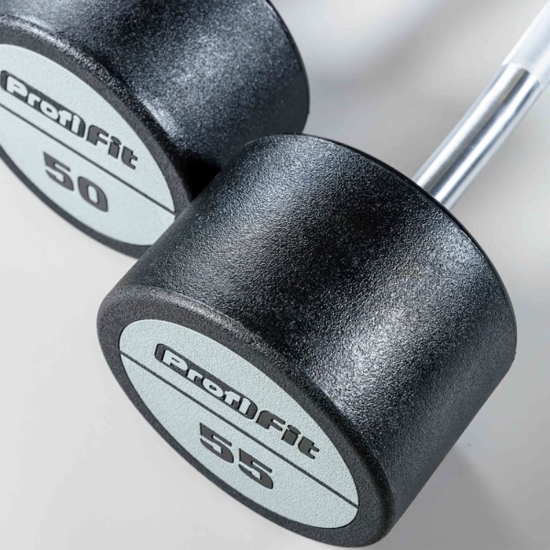 Набор изогнутых полиуретановых штанг LEVEL 35-55кг (шаг 5 кг, 5 шт) Profi-Fit