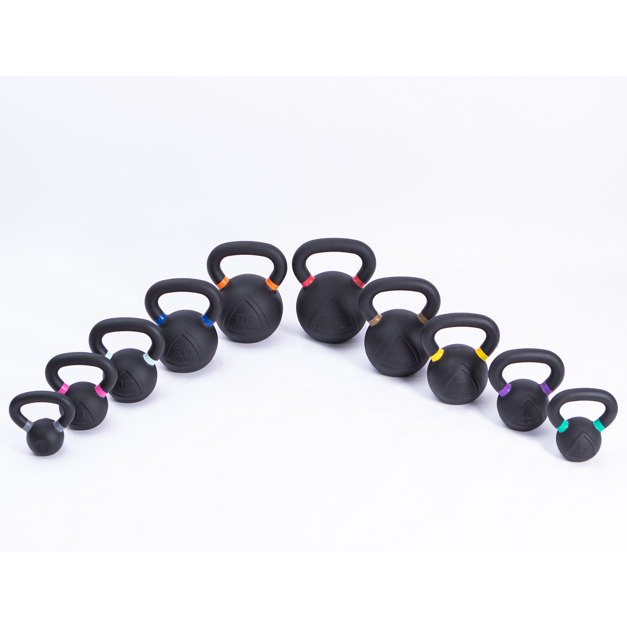 Чугунная гиря 10кг Live Pro Kettlebell LP8049-10