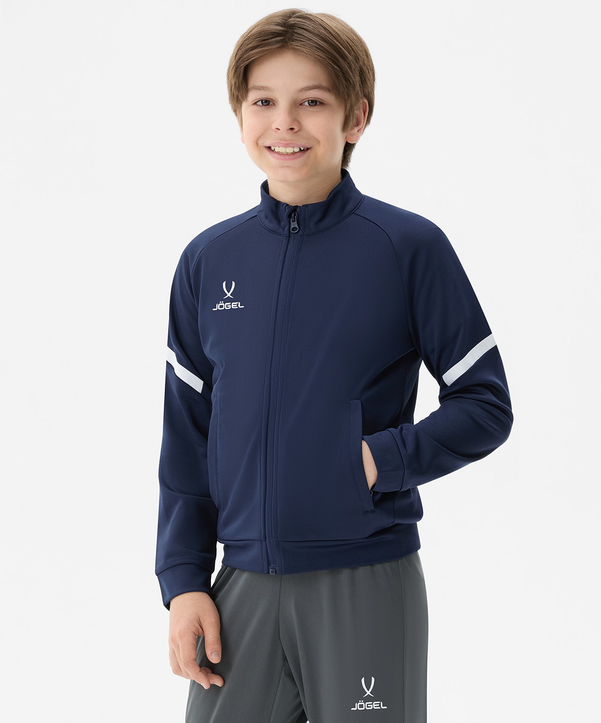 Олимпийка Jogel CAMP 2 Track Jacket, темно-синий, детский