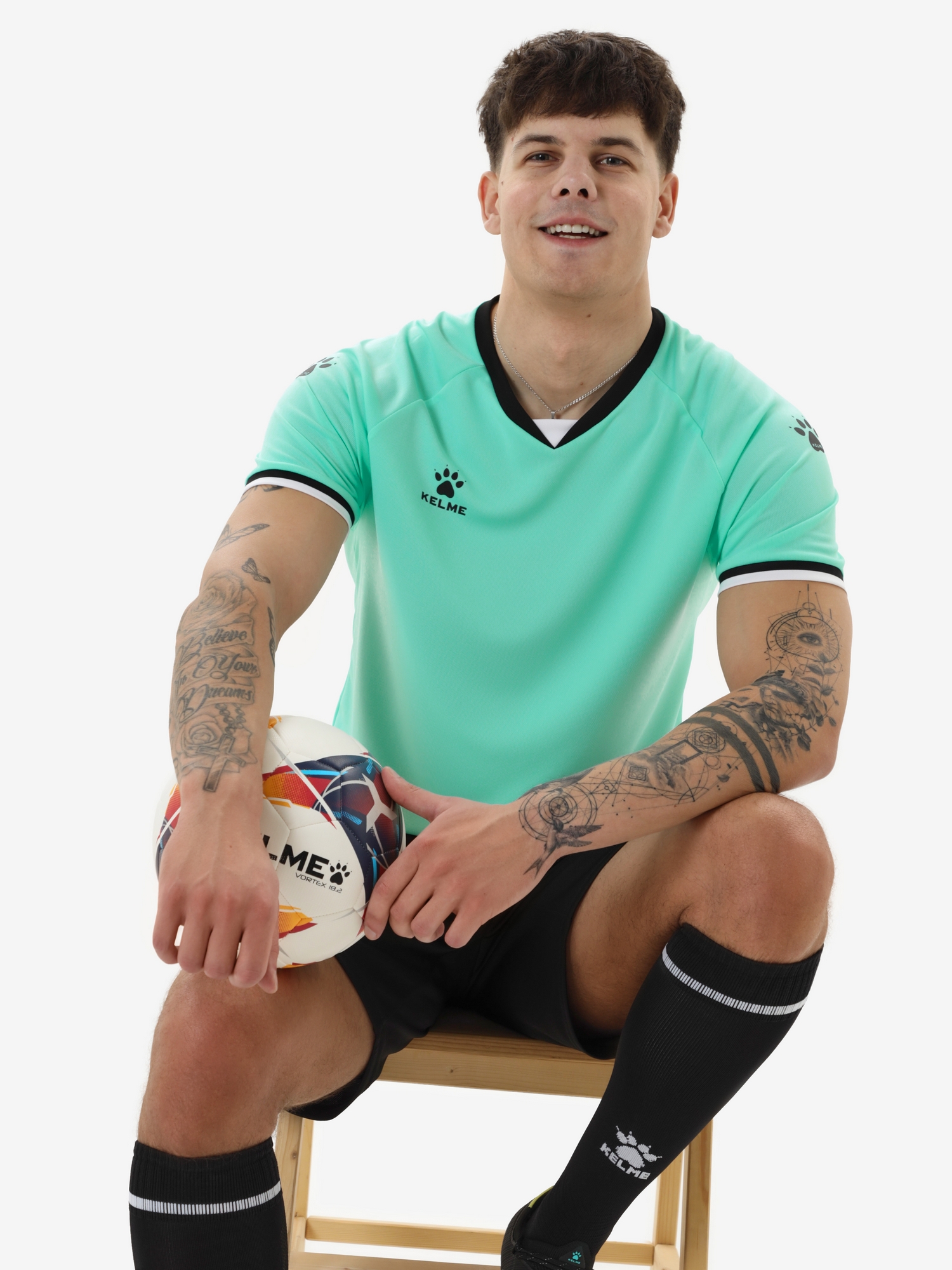 Футбольная форма Kelme Football Uniform Set 8551ZB11084-305 Teal
