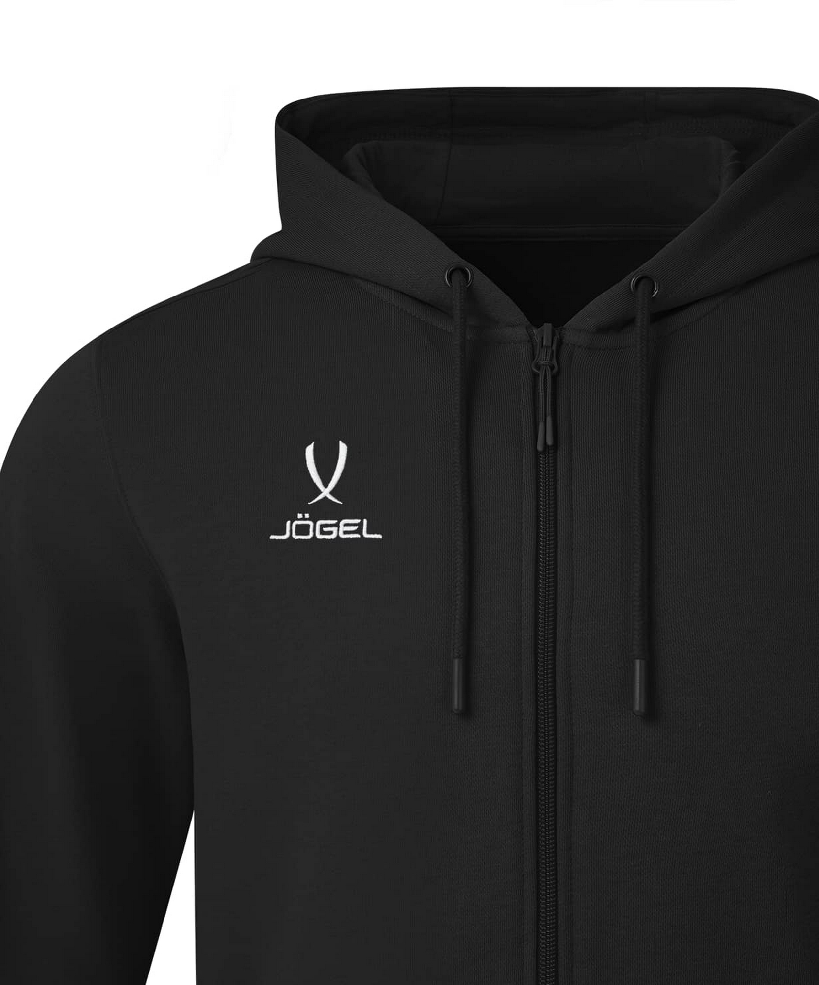 Флисовое худи на молнии Jogel ESSENTIAL Cotton Fleece FZ Hoodie, черный