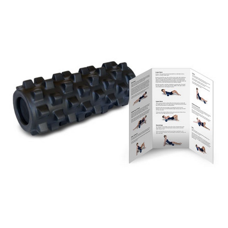 Компактный массажный ролик 31х13см RumbleRoller Compact RR127 31 см, жесткий, черный