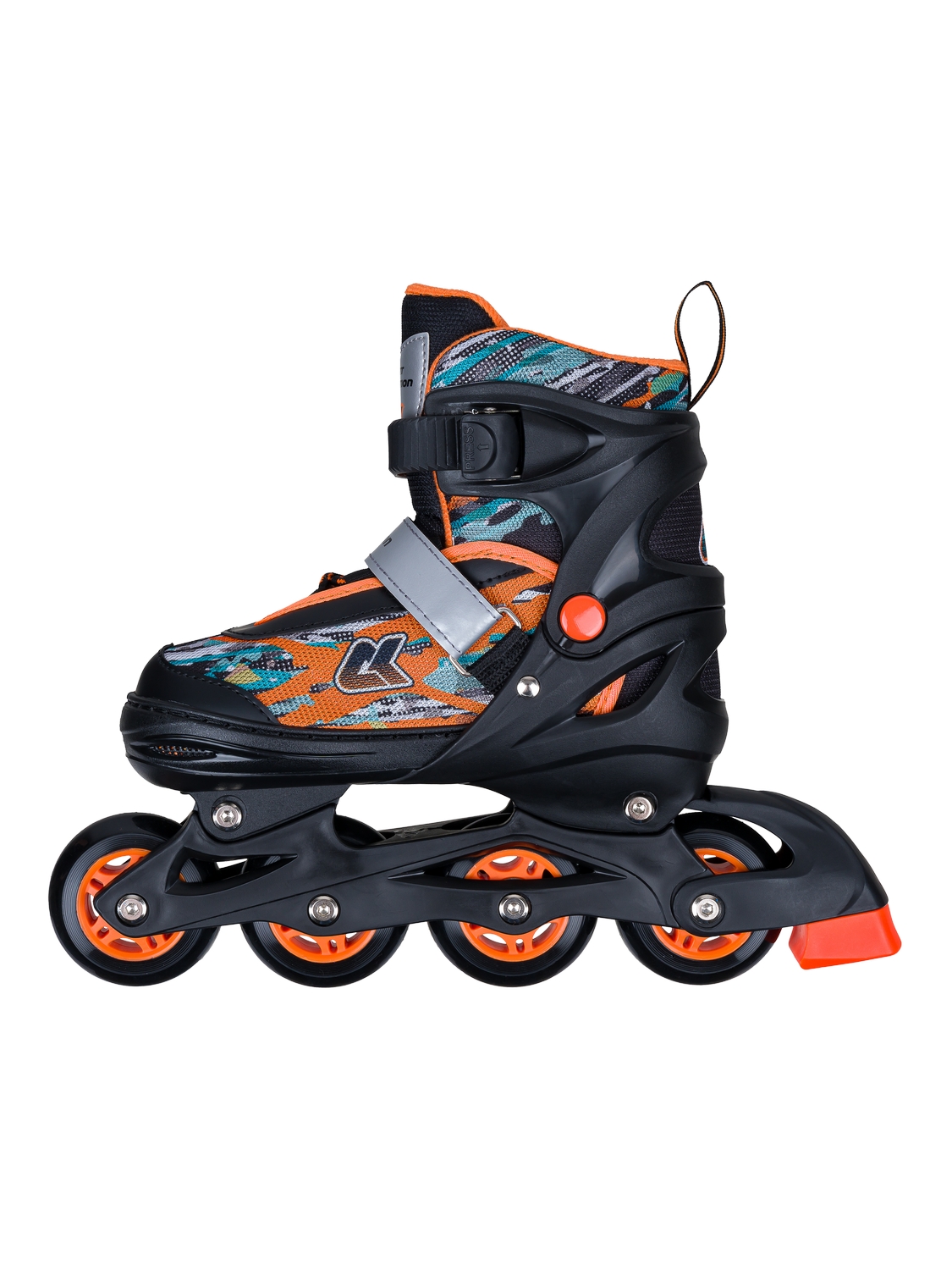 Раздвижные роликовые коньки Alpha Caprice CK-SK-P320-33Orange (антистресс обезьяна в подарок)