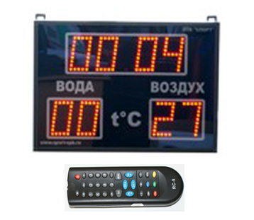 Часы-термометр СТ1.25-2td ПТК Спорт 017-2505