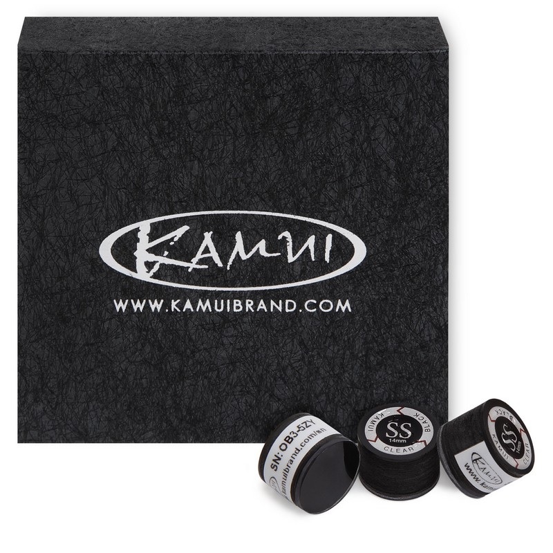 Наклейка для кия Kamui Clear Black d14мм Super Soft 1шт 06671