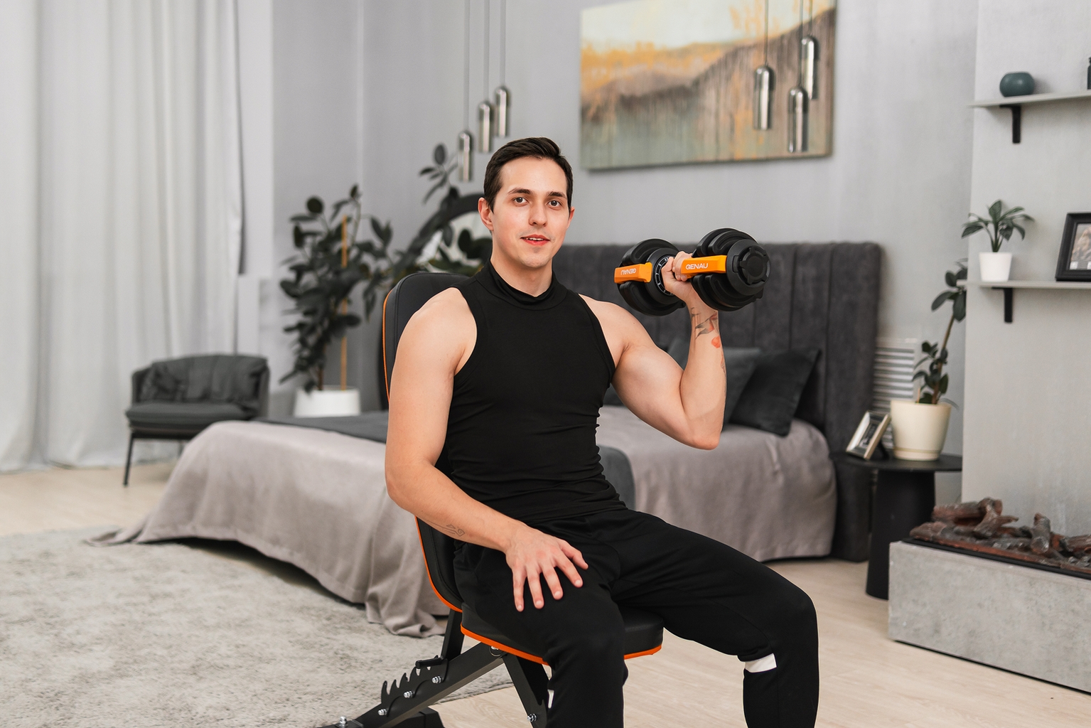 Регулируемая гантель 12,5 кг GENAU Best Dumbbell