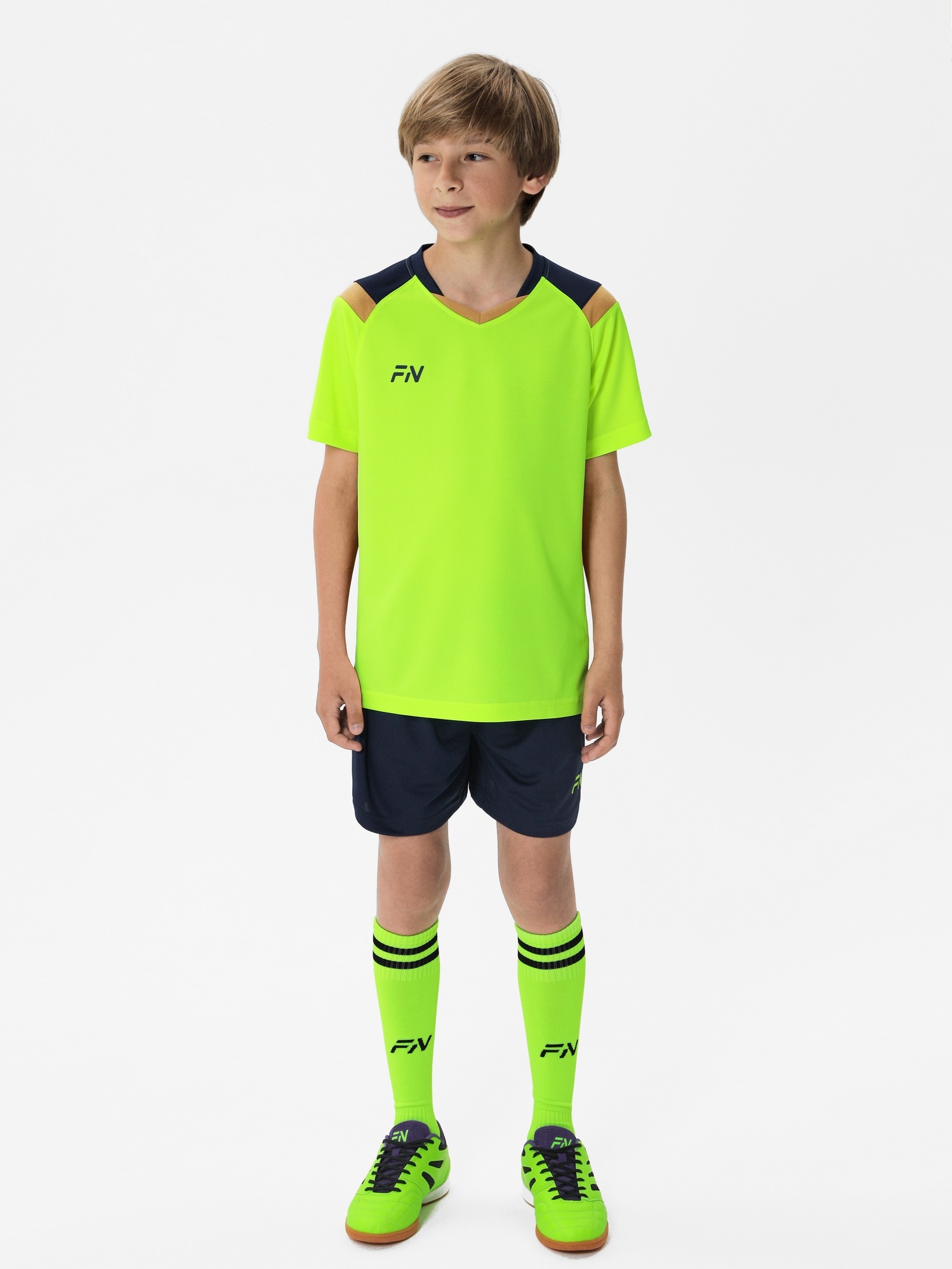 Детская футбольная форма FN Orbital Kid KFN4261019-905 Neon\Dark Blue