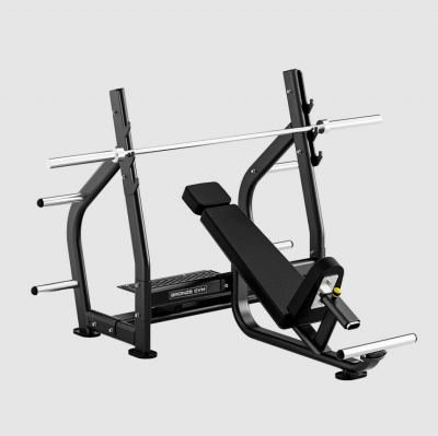 Скамья олимпийская для жима наклонная Bronze Gym RAVE RE56 BGRE56 | Premium Fitness
