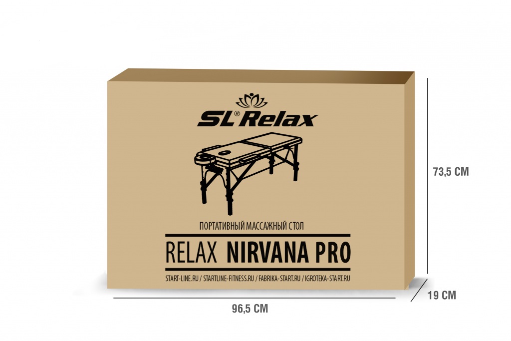 Массажный стол Start Line Relax Nirvana Pro (Turguoies) SLR-13