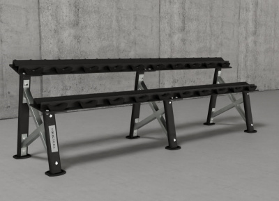 Стойка для фитнесс гантелей X-shape, на 10 пар YouSteel