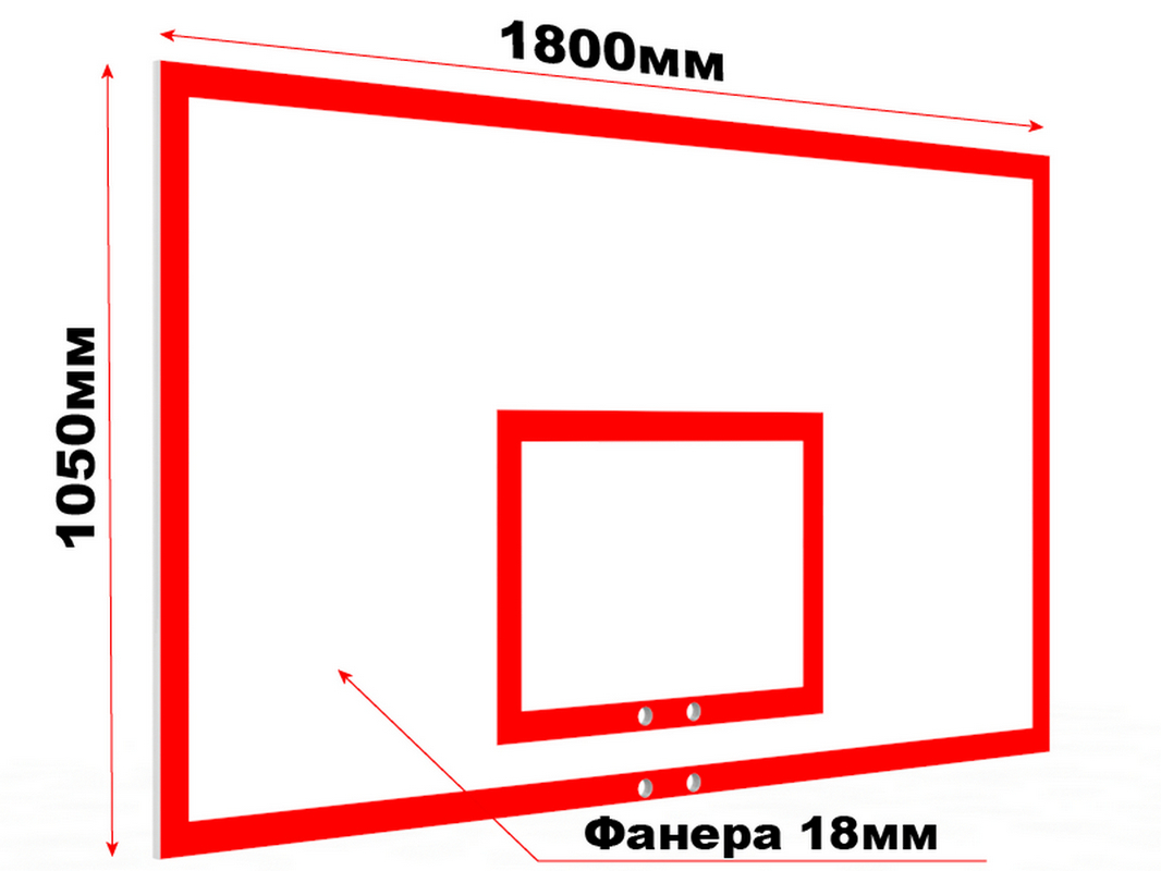 Щит баскетбольный игровой из фанеры 