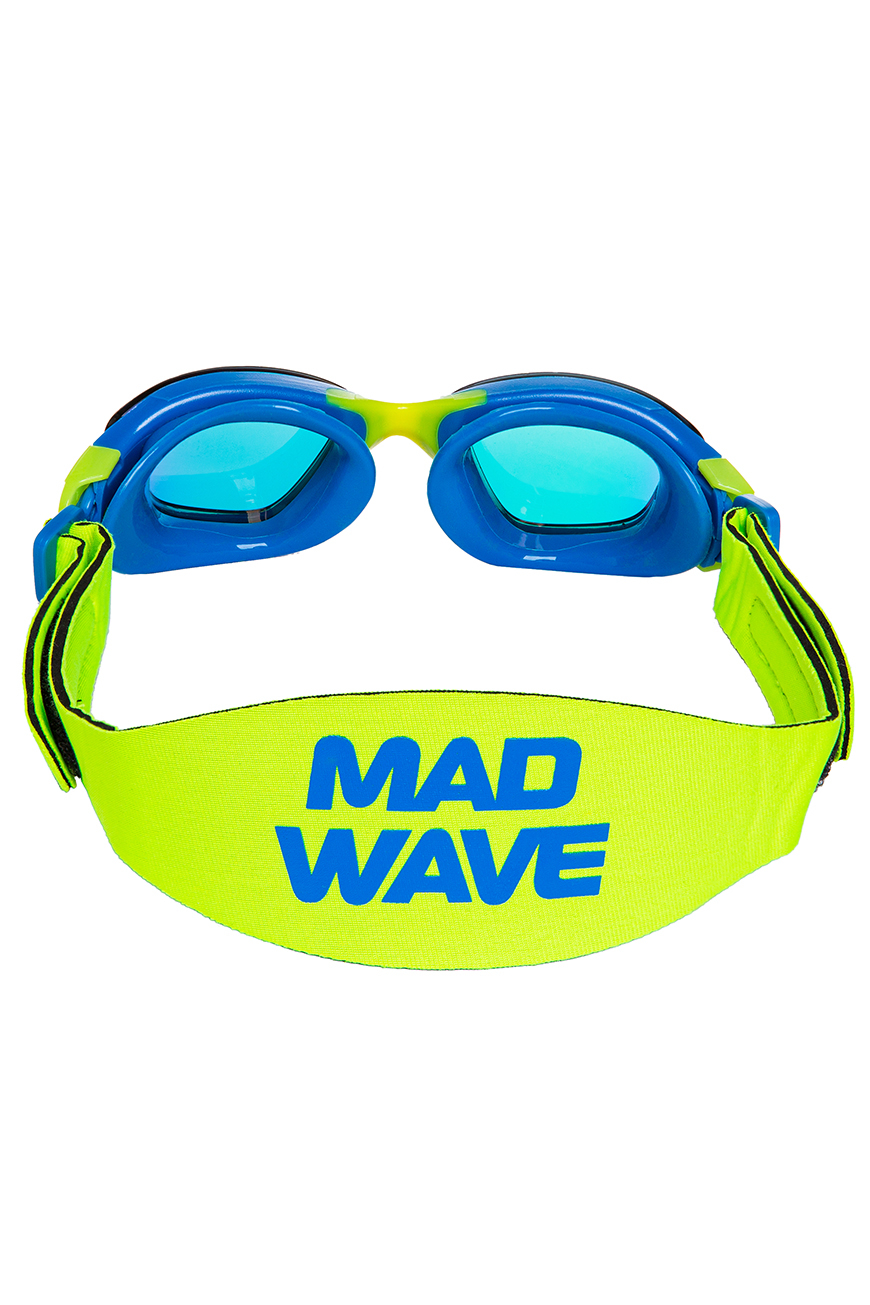 Очки для плавания юниорские Mad Wave Neon Wave rainbow M0435 01 0 04W Синий