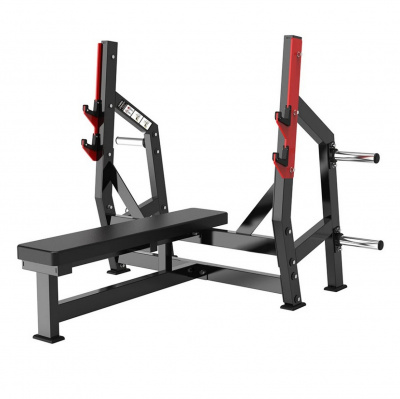 Скамья для жима горизонтальная Protrain PP138 полностью черный | Premium Fitness