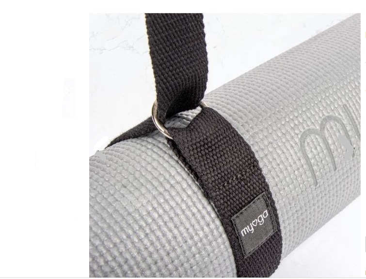 Ремень для йоги 180 см Yoga Belt and Sling 2 in 1 Myga RY1132 черный