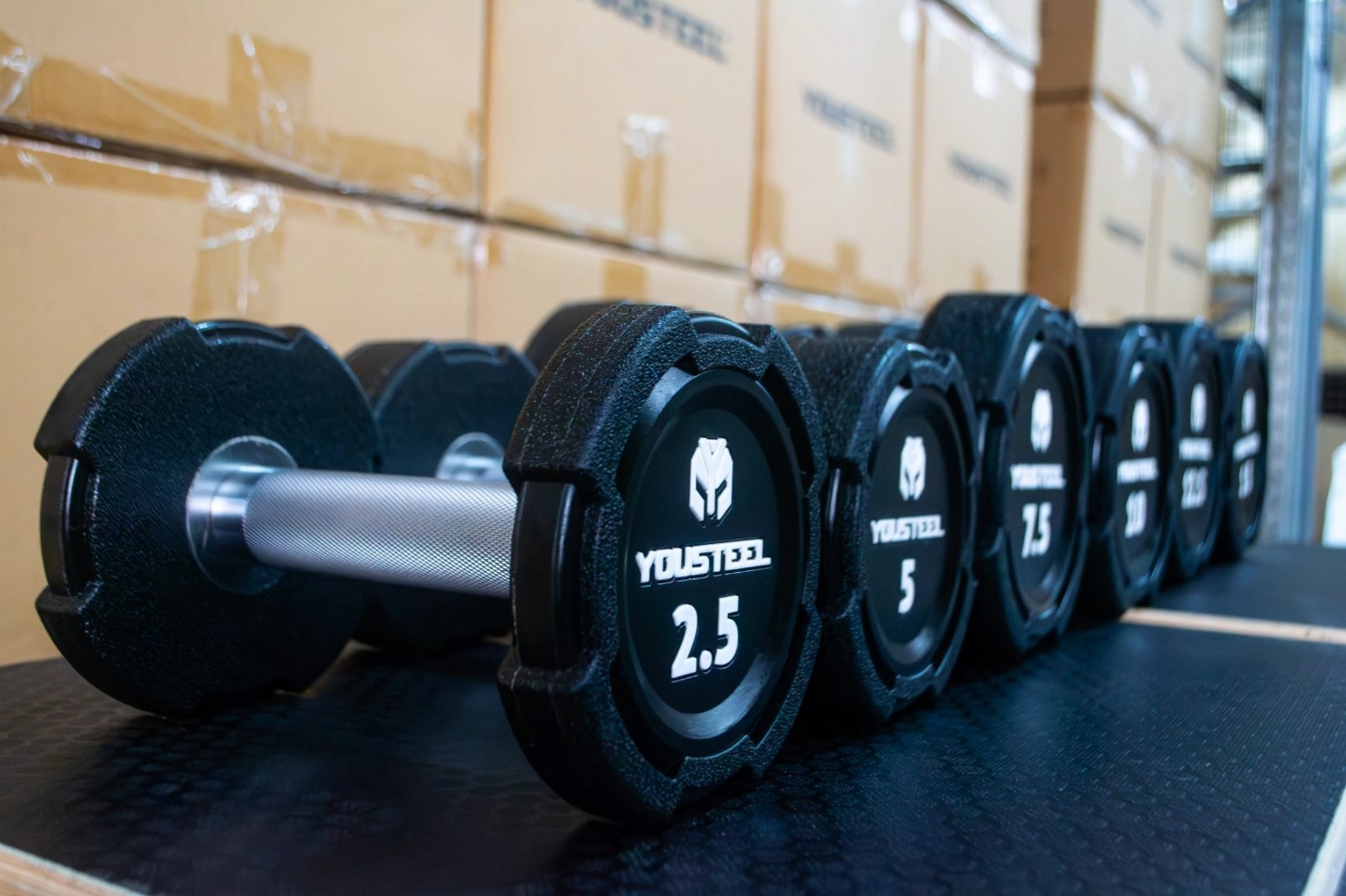 Гантель EVO 42,5кг полиуретановая YouSteel