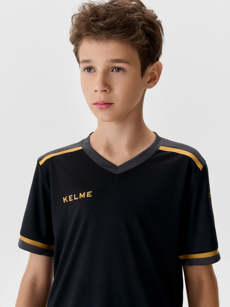 Детская футбольная форма Kelme Children's Short-sleeved Football Uniform Set 7451ZB3793-037 Black