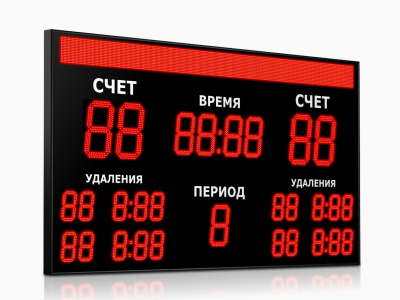 Табло для хоккея Импульс 735-D35x4-D27x5-L4xD18x5-S16x256xP10