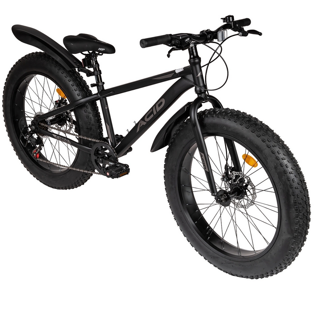 Велосипед 24" Acid F 460 D 2026 056349 Black Flat\Dark Gray