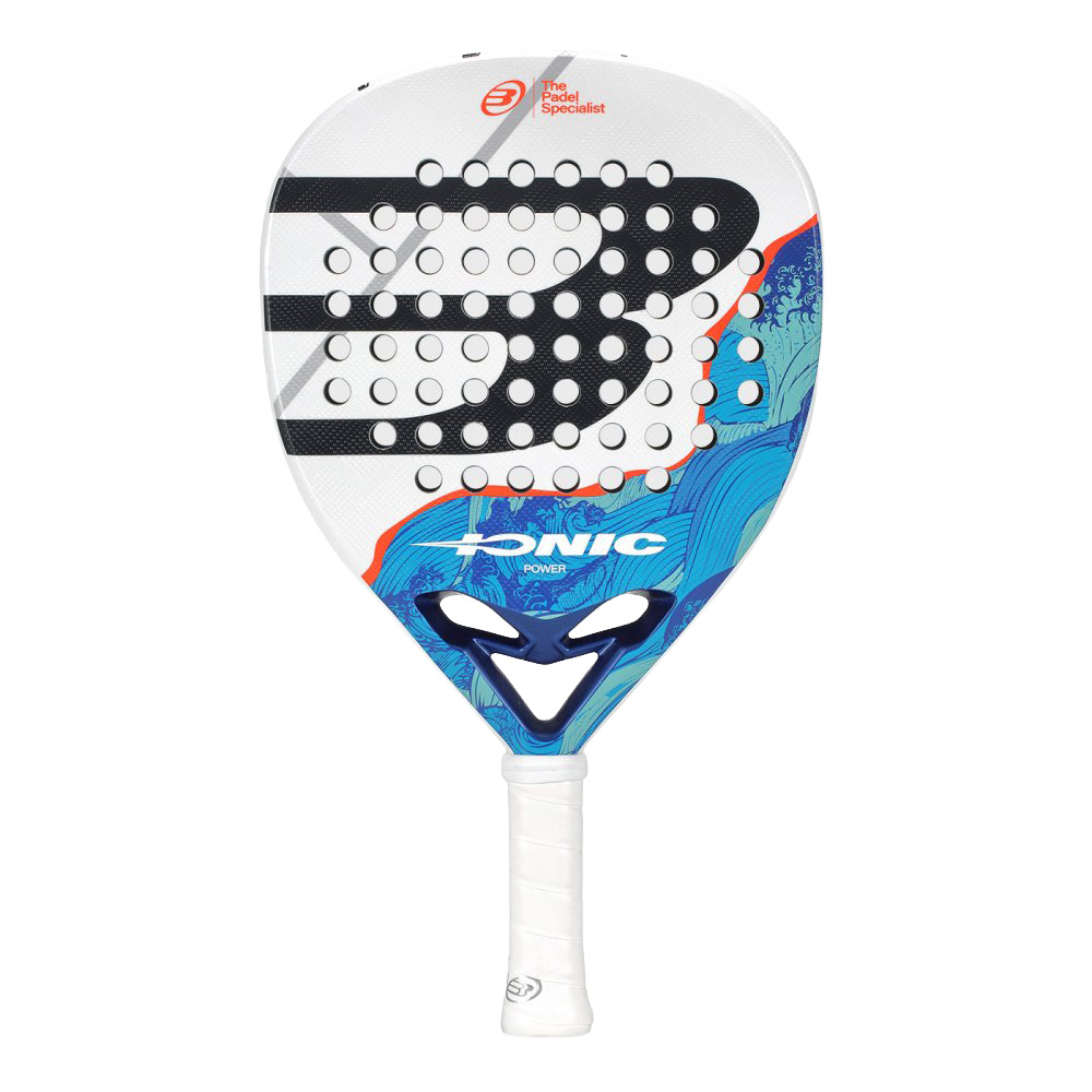 Ракетка для падела, для продв. игроков, стекловолокно Bullpadel Ionic Power 26 494411 сине-белый