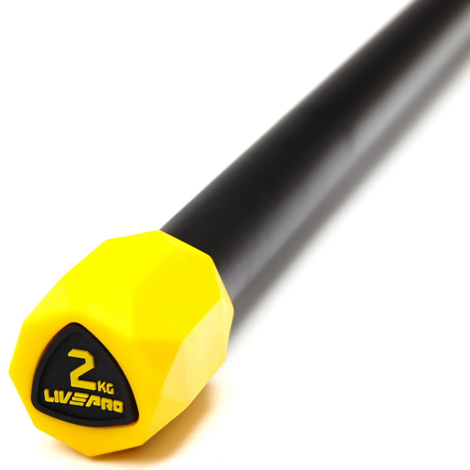 Гимнастическая палка Live Pro Weighted Bar LP8145-2 2 кг, желтый\черный
