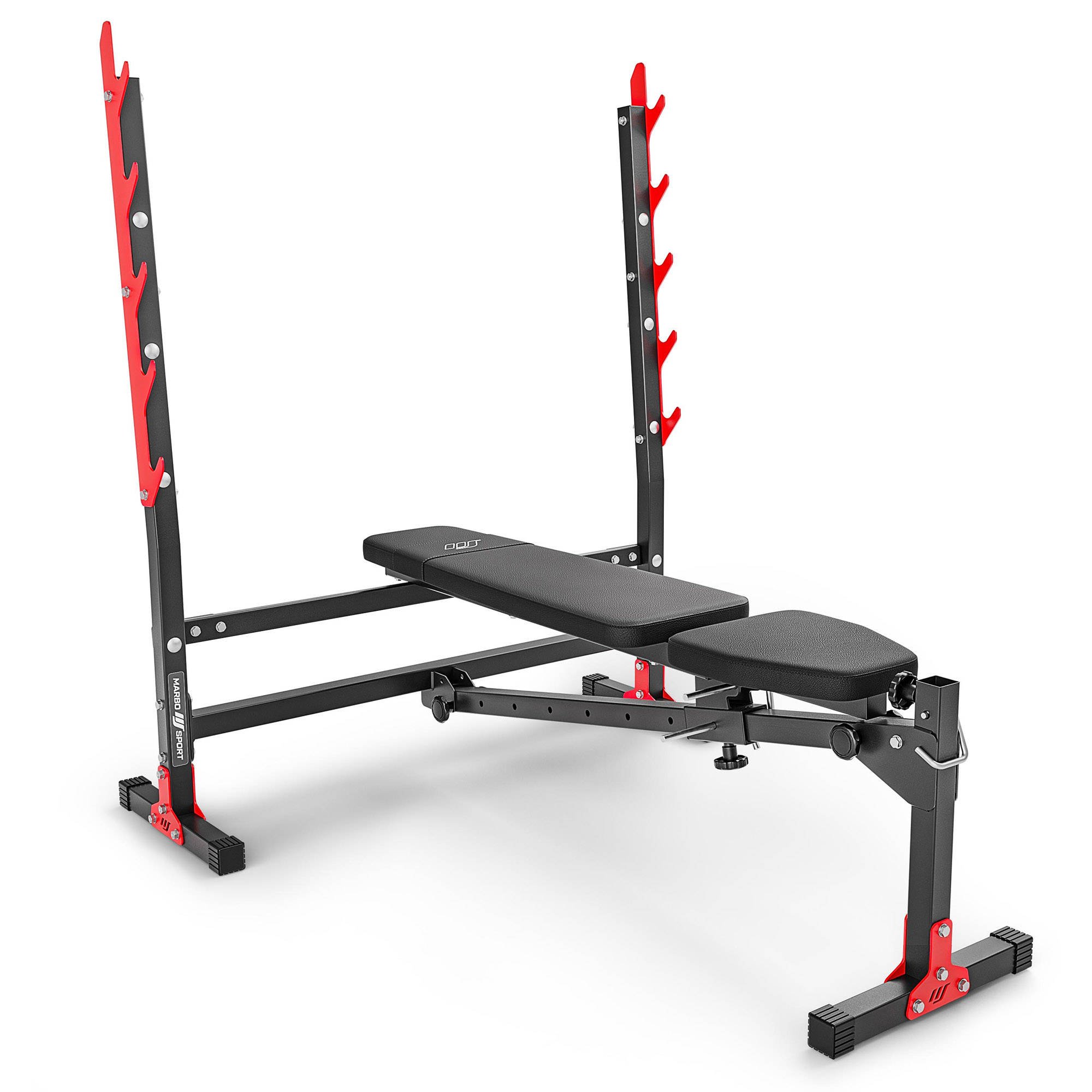 Cкамья для жима лежа с регулируемым углом наклона спинки Marbo MH-L107 2.0 | Premium Fitness