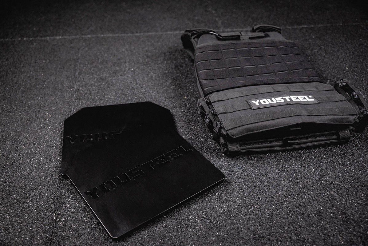 Жилет утяжелитель c плитами, 6 кг YouSteel