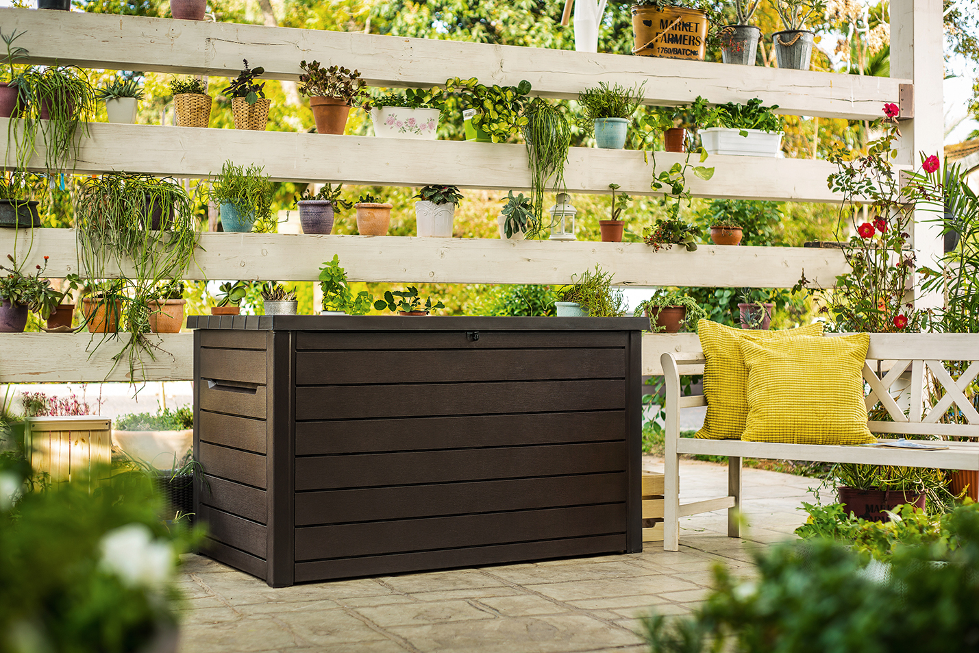 Сундук для хранения 850 л, коричневый Ontario Storage box