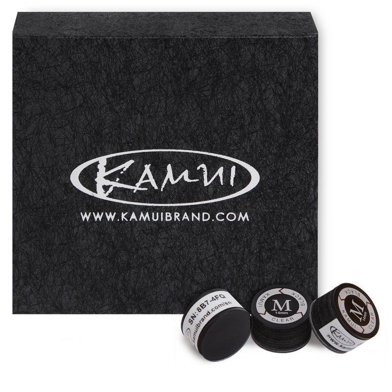 Наклейка для кия Kamui Clear Black d14мм Medium 1шт 06669