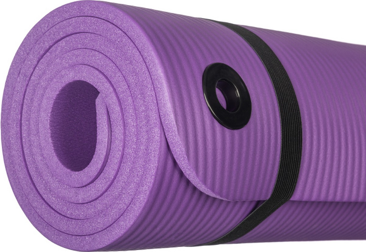 Коврик для йоги и фитнеса 180x60x1см Sundays Fitness IR97506 6062597 фиолетовый