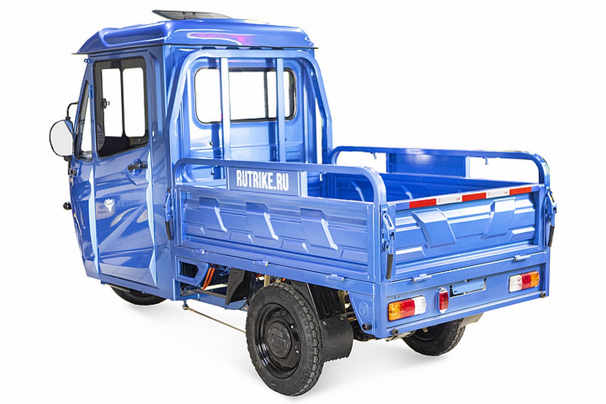 Грузовой электротрицикл RuTrike КАРГО Кабина 1500 60V1000W 022468-2735 серый