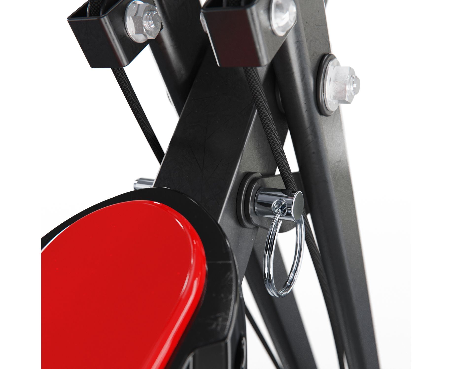 Велотренажер X-Bike DFC MBB с эспандерами LS-623-X черно-красный