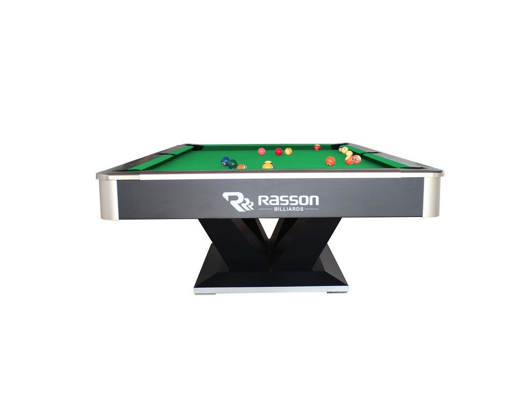 Бильярдный стол для пула Rasson Billiard Victory II Plus, 9 ф 55.300.09.5 черный, с плитой